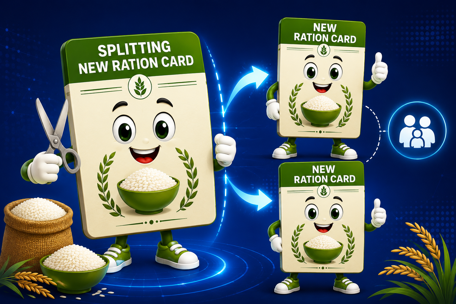 AP Rice Card Splitting Application Online